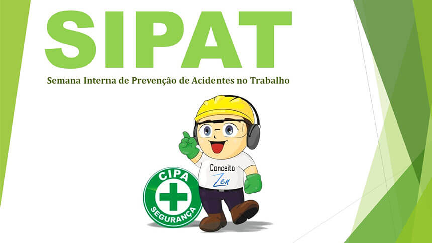 Logo da SIPAT - Semana Interna de Prevenção de Acidentes no Trabalho