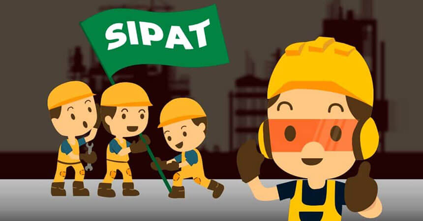 Desenho de divulgação da SIPAT na cidade de Indaiatuba